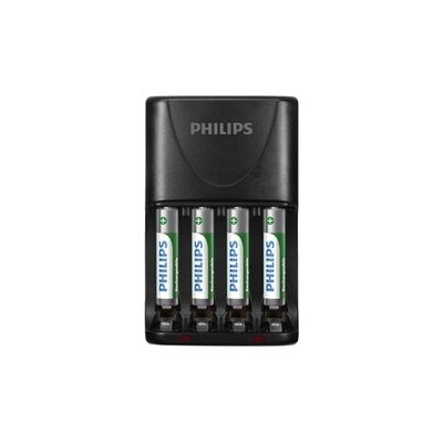 4 rechargeable AA/AAA, 200/100 mA, 100/240V, 4 x AAA 800 incl (w/o inner box)