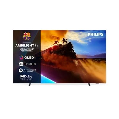 image Philips Ambilight 77OLED760 4K OLED Smart TV - Écran 77 Pouces avec P5 AI Perfect Picture Engine Ultra HD, Titan OS, Dolby Vision et Atmos Sound - Compatible Alexa et Assistant Vocal Google