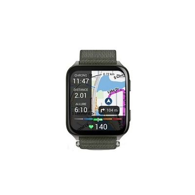 image Garmin Venu X1. Montre connectée GPS avec écran AMOLED 2″, Lampe LED, boîtier Ultra Fin de 8 mm, Plus de 100 Sports intégrés, jusqu'à 8 Jours d'autonomie, Bracelet en Nylon ComfortFit Vert Mousse.