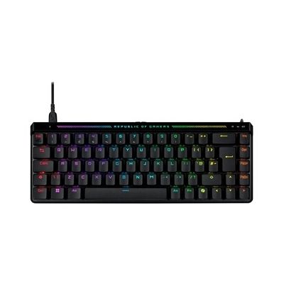 image ASUS ROG Falchion Ace HFX - Clavier Gaming analogique 65% (Équipement Officiel de Team Vitality, Switches magnétique ROG HFX, 8000 Hz Polling Rate, Bascule Rapid Trigger, Dual USB-C, AZERTY)