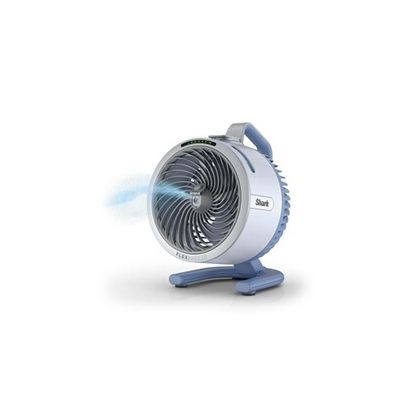 image Shark FlexBreeze HydroGo, ventilateur brumisateur portable, rafraîchisseur d'air silencieux intérieur/extérieur, discret et durable, avec/sans fil, léger, 5 réglages de vitesse, Glacier FA050EUBL