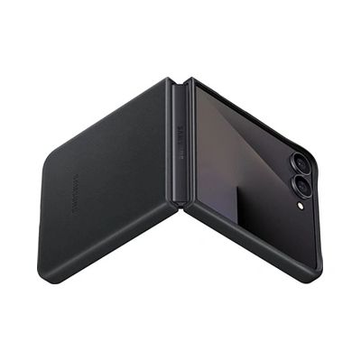 image Samsung Kindsuit EF-VF766 Étui de Protection pour Smartphone Galaxy Z Flip7, Aspect Cuir, résistant aux Rayures, Noir