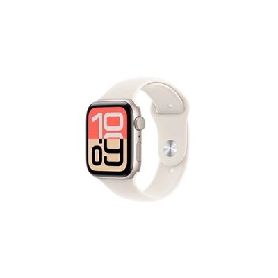 image Apple Watch SE 3 [GPS 44 mm] Montre connectée avec boîtier Lumière stellaire et Bracelet Sport Lumière stellaire. Moniteur activité/Sommeil/fréquence Cardiaque, écran Toujours activé