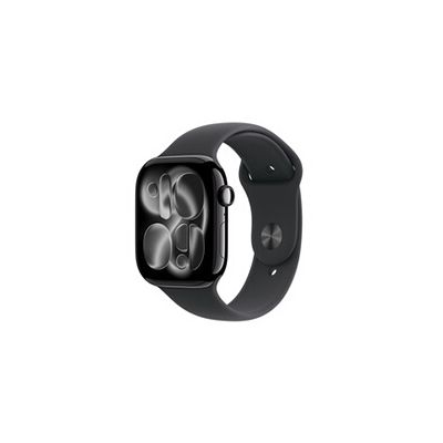 image Apple Watch Series 11 [GPS 46 mm] Montre connectée avec boîtier Obsidienne et Bracelet Sport Noir. Score de Sommeil, Moniteur d’activité, Suivi de la santé, écran Toujours activé