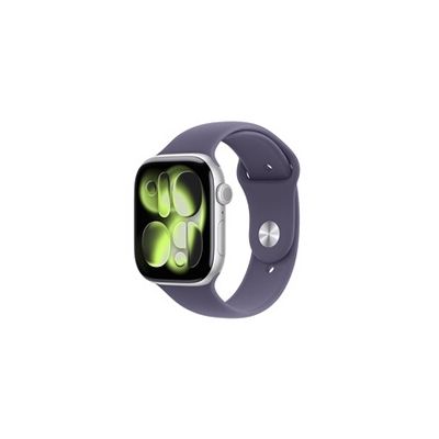 image Apple Watch Series 11 [GPS 46 mm] Montre connectée avec boîtier Argent et Bracelet Sport Brume Violette. Score de Sommeil, Moniteur d’activité, Suivi de la santé, écran Toujours activé