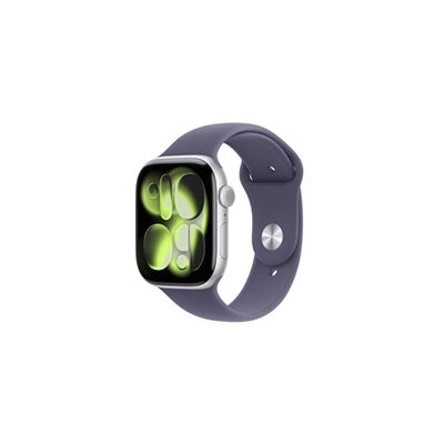 image Apple Watch Series 11 [GPS 46 mm] Montre connectée avec boîtier Argent et Bracelet Sport Brume Violette. Score de Sommeil, Moniteur d’activité, Suivi de la santé, écran Toujours activé