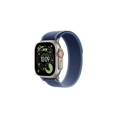 image Apple Watch Ultra 3 [GPS + Cellular 49 mm] Montre connectée Course à Pied et Multisport avec boîtier Titane Naturel et Boucle Trail Bleu/Bleu Vif. Communications Satellite, Suivi santé et activité