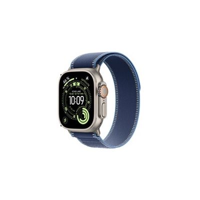 image Apple Watch Ultra 3 [GPS + Cellular 49 mm] Montre connectée Course à Pied et Multisport avec boîtier Titane Naturel et Boucle Trail Bleu/Bleu Vif. Communications Satellite, Suivi santé et activité