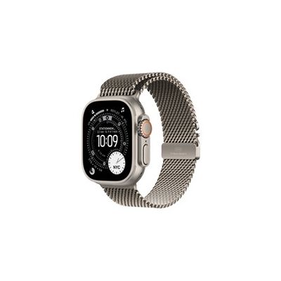 image Apple Watch Ultra 3 GPS + Cellular - 49mm - Boîtier Natural Titanium  - Bracelet Natural Titanium Milanese Loop - Small