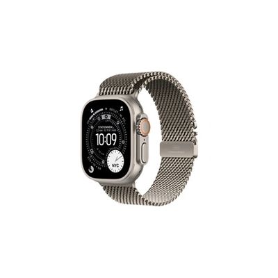 image Apple Watch Ultra 3 [GPS + Cellular 49 mm] Montre connectée Course à Pied et Multisport avec boîtier Titane Naturel et Bracelet Milanais Naturel. Communications Satellite, Suivi santé et activité