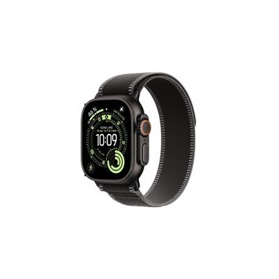 image Apple Watch Ultra 3 [GPS + Cellular 49 mm] Montre connectée Course à Pied et Multisport avec boîtier Titane Noir et Boucle Trail Noir/Charbon. Communications Satellite, Suivi santé et activité