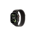 image produit Apple Watch Ultra 3 [GPS + Cellular 49 mm] Montre connectée Course à Pied et Multisport avec boîtier Titane Noir et Boucle Trail Noir/Charbon. Communications Satellite, Suivi santé et activité