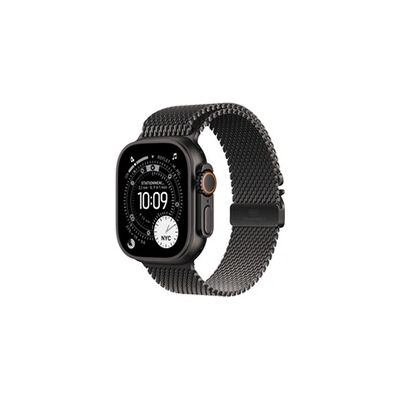 image Apple Watch Ultra 3 [GPS + Cellular 49 mm] Montre connectée Course à Pied et Multisport avec boîtier Titane Noir et Bracelet Milanais Noir. Communications Satellite, Suivi santé et activité