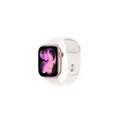 image Apple Watch Series 11 [GPS + Cellular 42 mm] Montre connectée avec boîtier Or Rose et Bracelet Sport Rose Tendre. Score de Sommeil, Moniteur d’activité, Suivi de la santé, écran Toujours activé