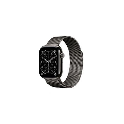 image Apple Watch Series 11 GPS + Cellular - 42mm - Boîtier Slate Titanium  - Bracelet Slate Milanese Loop