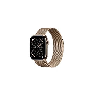 image Apple Watch Series 11 [GPS + Cellular 42 mm] Montre connectée avec boîtier Or et Bracelet Milanais Or. Score de Sommeil, Moniteur d’activité, Suivi de la santé, écran Toujours activé