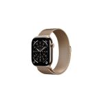image produit Apple Watch Series 11 [GPS + Cellular 46 mm] Montre connectée avec boîtier Or et Bracelet Milanais Or. Score de Sommeil, Moniteur d’activité, Suivi de la santé, écran Toujours activé