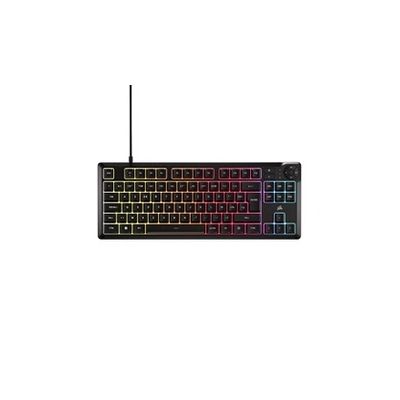 image Corsair K55 Core TKL Clavier Gaming RGB – Tenkeyless, 8 Zones RGB, Touches Silencieuses à Membrane, Résistant aux Éclaboussures, Touches Multimédia, 1000Hz – Disposition FR – Noir