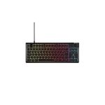 image produit Corsair K55 Core TKL Clavier Gaming RGB – Tenkeyless, 8 Zones RGB, Touches Silencieuses à Membrane, Résistant aux Éclaboussures, Touches Multimédia, 1000Hz – Disposition FR – Noir
