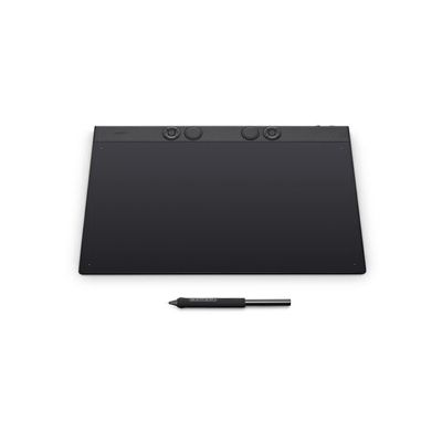 image Wacom Intuos Pro Large, la Tablette Graphique innovante INCL. Wacom Pro Pen 3, offrant Un Espace de Travail spacieux pour Les Professionnels du Montage vidéo, de la modélisation 3D et de l'animation.