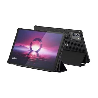 image Lenovo Legion Tab - Tablette Tactile 8,8" 2.5K 165Hz (Qualcomm Snapdragon 8 Gen 3, 8Coeurs, RAM 12 Go, 256Go UFS 4.0, Android 14, Wifi7 + Bluetooth) Étui Folio + Film de Protection - Noir