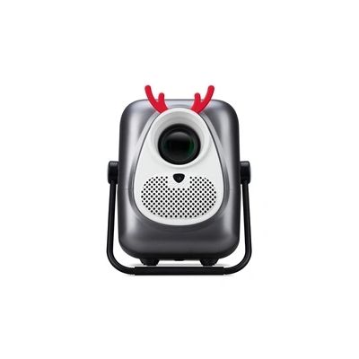 image AOpen QF23s Powered by Acer Projecteur LED LCD, 1080p Full HD (1920 x 1080 Pixels), 6500 LED lumens, Contraste 1000:1, Keystone, 2 Haut-parleurs de 3 W, HDMI (HDCP), Wi-FI, Argent, Portable/Mobile