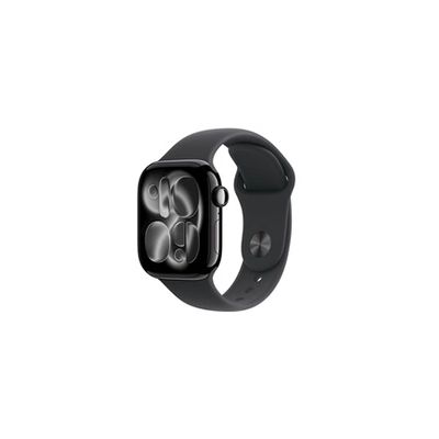 image Apple Watch Series 11 [GPS + Cellular 42 mm] Montre connectée avec boîtier Noir de Jais et Bracelet Sport Noir. Score de Sommeil, Moniteur d’activité, Suivi de la santé, écran Toujours activé