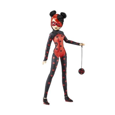 image BANDAI - Miraculous - Poupée articulée Shadybug - Version Alternative Ladybug Dessin animé Miraculous World Paris - Licence Officielle - Poupée Mannequin 26 cm - Jouet Enfant 4 Ans et + - P50159
