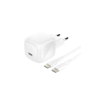 image Belkin BoostCharge Chargeur Secteur Compact 45 W avec câble USB-C vers USB-C, Recharge Rapide, pour Tous Les modèles de l'iPhone 17, Air, 16, Samsung Galaxy, Google Pixel, iPad, AirPods, etc - Blanc