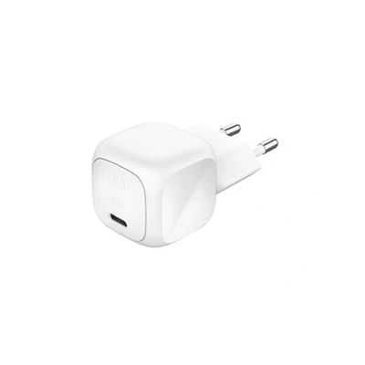image Belkin BoostCharge Chargeur USB-C Rapide Cubic, Prise USB C de 20 W, pour Apple iPhone Air, iPhone 17, Samsung Galaxy, Google Pixel, iPad, AirPods, etc - Blanc