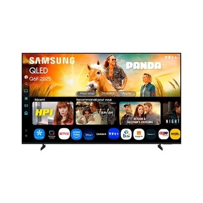 image Samsung TV AI 55 Pouces QLED 55Q6F 4K Smart TV, Quantum Dots, Q4 Lite Processor, WiFi, Airplay, HDR, Q-Symphony, OTS Lite, Knox Security, Gaming Hub, Bixby, Application opérateurs intégrées