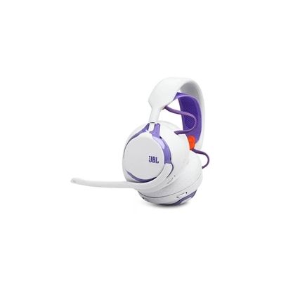 image QUANTUM 650 Blanc et Violet, gaming sans fil avec réduction de bruit pour PC, PS5, PS4, XBOX, Nintendo Switch, Mac