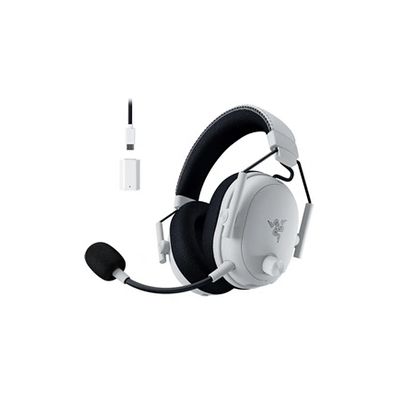 image Razer BlackShark V3 Pro - Casque ANC sans Fil pour l’Esport - Annulation Active - Haut-parleurs 50mm - Micro HyperClear Amovible - Wireless 2,4 GHz & Bluetooth - FPS - PC/Mac | Blanc