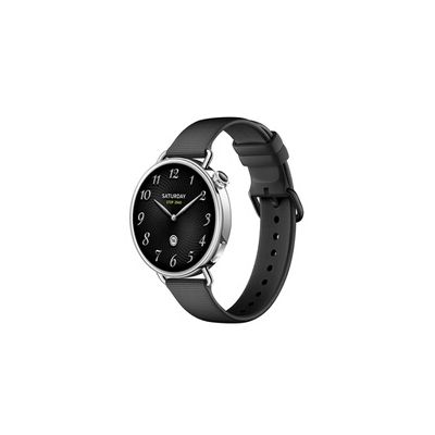 image XIAOMI Watch S4 41mm, Montre connectée compacte de 41mm, boîtier Ultra-léger de 32g, prédiction du Cycle menstruel, contrôle santé en Un Geste, HyperOS 3, Bracelet Caoutchouc fluoré (Noir).