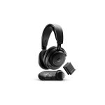 image produit SteelSeries Arctis Nova Elite - Noir - Casque Gaming sans Fil - 96 kHz / 24 Bits - Haut-parleurs en Fibre de Carbone - ANC - Réduction du Bruit par IA - Appli - 2,4GHz+Bluetooth - OmniPlay PC+PS+Xbox
