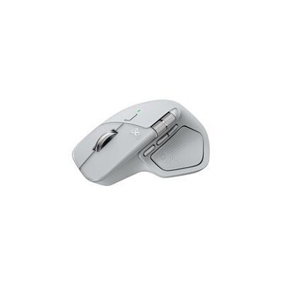 image Logitech MX Master 4, Souris sans Fil Ergonomique avec Retour haptique performant avancé, défilement Ultra-Rapide, Charge USB-C + MX Keys S Clavier sans Fil Rechargeable USB C, AZERTY FRA - Gris pâle
