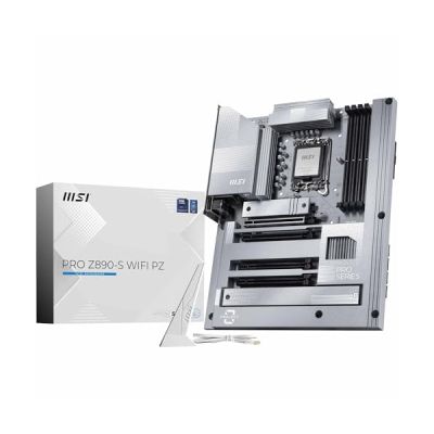 image MSI Pro Z890-S WiFi PZ Carte mère, ATX à connecteurs arrière - pour processeurs Intel Core Ultra (série 2), LGA 1851 - DDR5 Memory Boost (8600 Plus MT-s OC), PCIe 5.0 x16, M.2 Gen5, Wi-FI 7, 2.5G LAN
