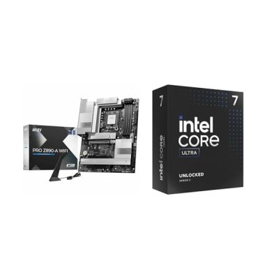 image MSI Pro Z890-A WiFi Carte mère + Intel® Core™ Ultra 7 265K processeur pour PC de Bureau 20 cœurs