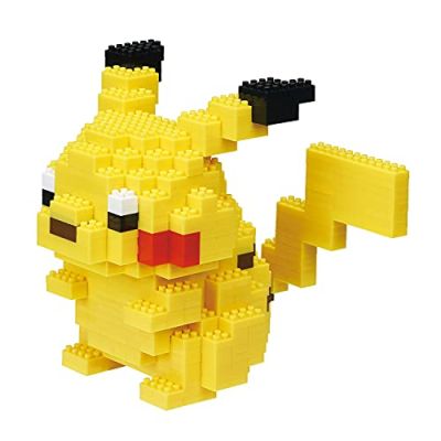 nanoblock - Pikachu Deluxe - Figurine Pokémon - Jeu de Construction - Activité 12 Ans et + - 560 Pièces - Taille Deluxe