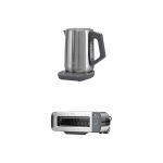 image produit Ninja Perfect Temperature, Bouilloire, 1,7 L, avec contrôle de la température, écran LED KT201EU + Ninja Foodi 3-en-1, Grille-Pain, Grill et Presse-panini, en Acier Inoxydable, ST202EU - livrable en France
