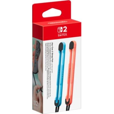 image Paire de dragonnes Joy-Con 2 bleu clair/rouge clair