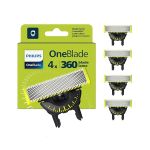 image produit Philips OneBlade Original 360 lames, pour tous les modèles OneBlade et OneBlade Pro, 4 pièces (modèle QP440/50)