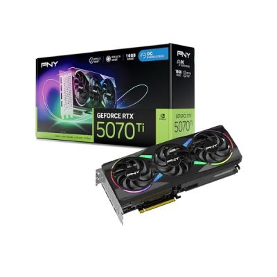 image PNY Carte Graphique GeForce RTX™ 5070Ti 16GB ARGB OC Triple Fan DLSS 4