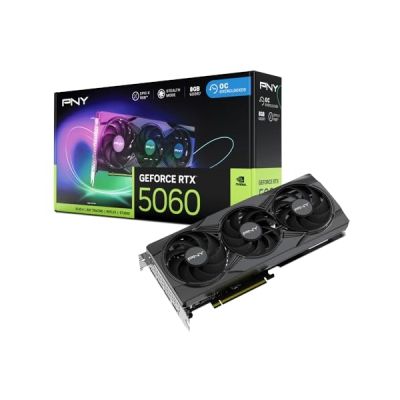 image PNY Carte Graphique GEFORCE RTX™ 5060 8GB ARGB Overclocked Triple Fan DLSS 4