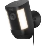 image produit Caméra Spotlight Pro avec adaptateur secteur (Spotlight Cam Pro Plug-in) | Caméra extérieure, Vidéo 2K, Ring Vision, détection de mouvements 3D| Essai gratuit de Ring Home pendant 30 jours