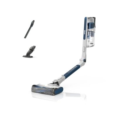 image Shark PowerPro Aspirateur sans Fil, Technologie FloorDetect, Anti-emmêlement, Système Anti-allergène, Léger, Flexible, Mode Portatif, 50 Min d’autonomie, Bac à poussière XL, Bleu Métallisé IZ380EU