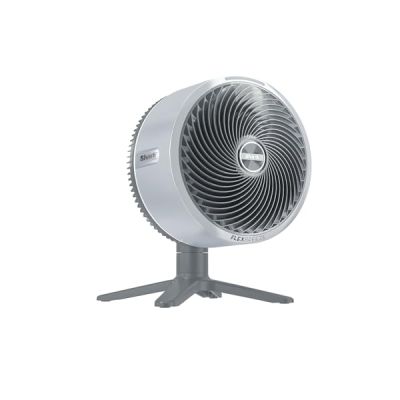 image Shark FlexBreeze TableMate Ventilateur intérieur/extérieur sans fil, 24 h d’autonomie, Refroidissement puissant, Portée 20 m, Silencieux, 5 vitesses, Oscillation, Télécommande, Gris Brume FA150EU