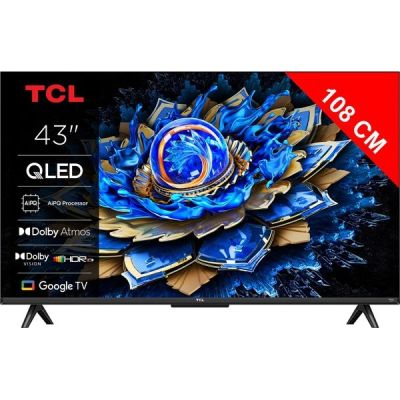 image TCL 43T69C - TV QLED 43 (109 cm) - 4K UHD 3840x2160 - HDR10+ - Android TV  - 3xHDMI 2.1 - WiFi