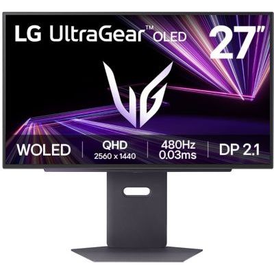 image LG UltraGear™ 27GX790A-B Ecran PC Gaming OLED 27" - dalle OLED résolution QHD (2560x1440), 0.03 ms GtG 480Hz, DisplayHDR™ TrueBlack 400, DCI-P3 98.5% (CIE1976), AMD FreeSync Premium Pro, NVIDIA G-Sync
