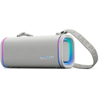image Sony ULT FIELD 5 - Enceinte portable Bluetooth puissante, batterie 25 heures, 2 modes ULT POWER SOUND, IP67, étanche à l'eau et à la poussière, éclairage à 360°, bandoulière amovible, compacte - Blanc